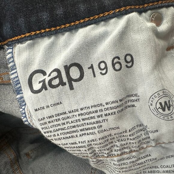 Gap 1960 True‎ Skinny Jeans 27 waist Regular Cotton Blend Low Rise Dark Blue - Picture 6 of 12